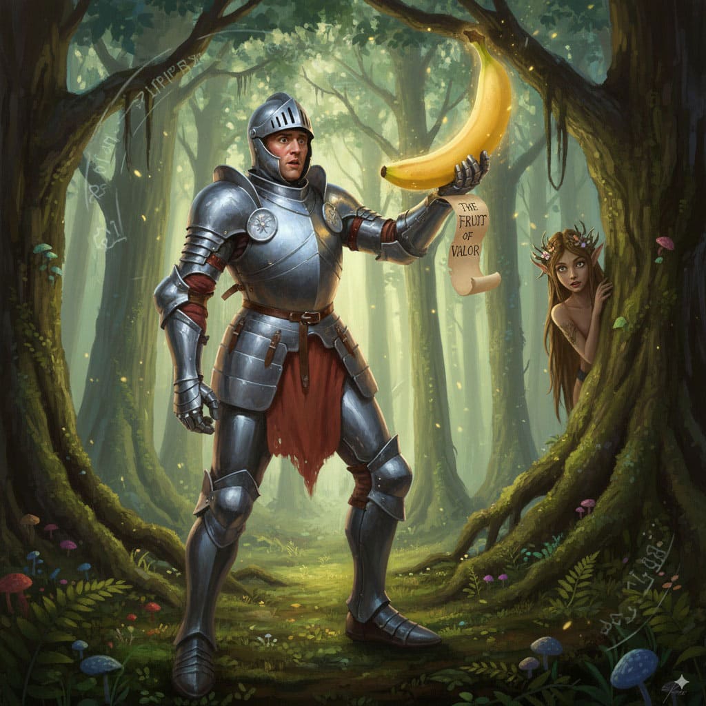 Knight with banana variation 2