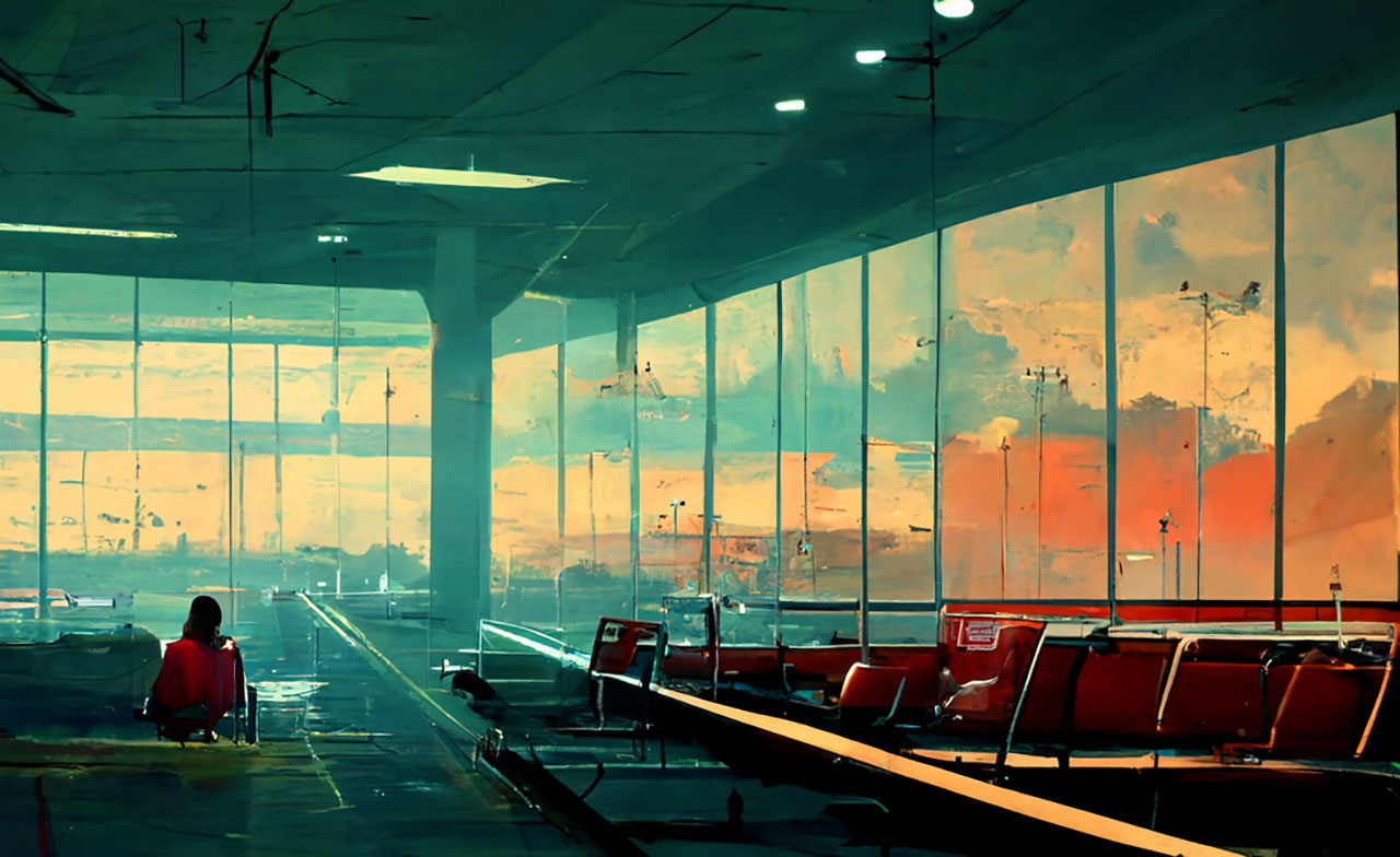 Waiting in an Airport